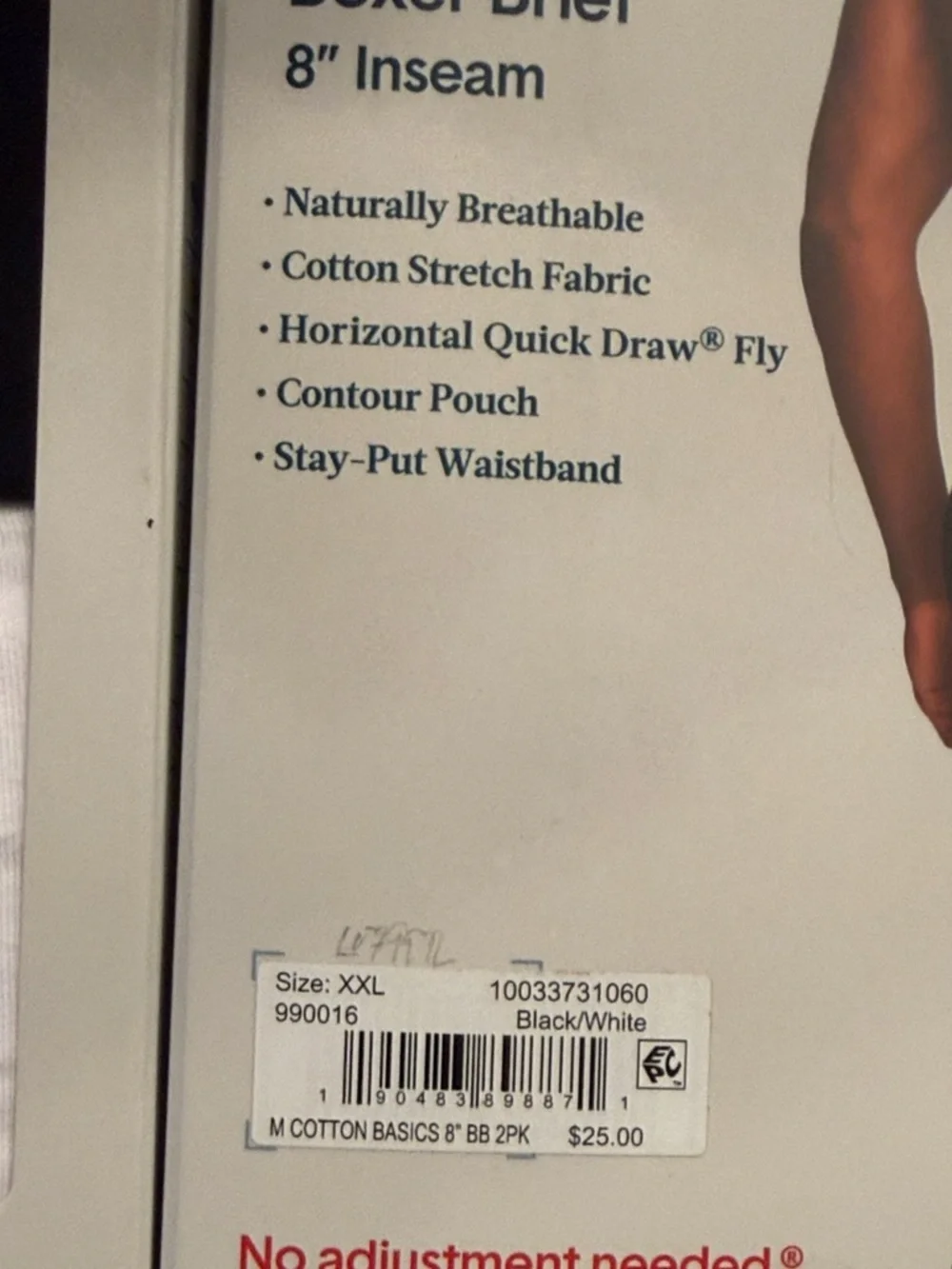 Tommy John Cotton Basics Boxer Brief Bundle of 2 (4 Total) Size‎ XXL 8